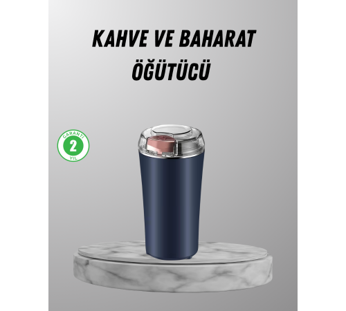 Elektrikli Kahve ve Baharat Öğütücü – Güçlü Motor, Paslanmaz Çelik Gövde, Kolay Temizlik