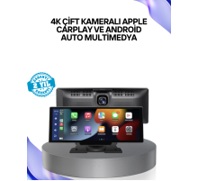 Renault Megane, Clio, Symbol, Captur, Toyota Corolla, Yaris, C-HR, Ford Focus, Fiesta Uyumlu Kablosuz CarPlay Multimedya 10.26” Dokunmatik Ekran