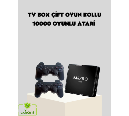 M8Pro Mini 2 10K Android TV Box – Oyun Konsolu ve Akıllı Medya Merkezi