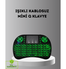 LED Işıklı Q Klavye – Touchpad, Numerik Tuş Takımı ve Multimedya Kısayolları