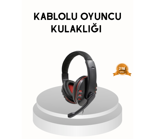 Profesyonel  Kulaklık – Mikrofonlu, Yumuşak Pedli, Stereo Ses Kalitesi, Tere Dayanıklı