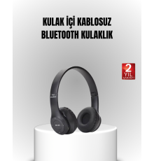 Bluetooth Kablosuz Kulaklık – Extra Bass, TF Kart, Mikrofonlu, Ayarlanabilir Ergonomik Tasarım