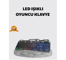 Profesyonel  Klavye Mouse Seti – RGB Işıklı, Türkçe Q, DPI Ayarlı, Dayanıklı Gövde