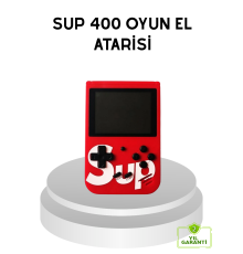 SUP Retro El Konsolu – 500 Oyun, TV Bağlantılı, 3 İnç Ekranlı Şarjlı Mini Atari