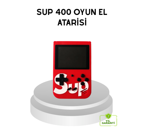 SUP Retro El Konsolu – 500 Oyun, TV Bağlantılı, 3 İnç Ekranlı Şarjlı Mini Atari