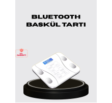 Akıllı Dijital Baskül – Bluetooth Bağlantılı, 8 Ölçüm Verili, Akıllı Vücut Analiz Tartısı