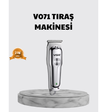 Profesyonel Gümüş Şarjlı Tıraş Makinesi – 3 Başlık, 120 Dakika Kullanım Süresi, Kompakt ve Hafif Tasarım