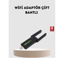 Ultratekno Dual Band WiFi Adaptör – 1200 Mbps, USB 3.0, Çift Antenli, Geniş Kapsama Alanı ve Yüksek Hız