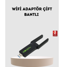 Ultratekno Dual Band WiFi Adaptör – 1200 Mbps, USB 3.0, Çift Antenli, Geniş Kapsama Alanı ve Yüksek Hız