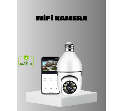 Akıllı Duy Kamera Gece Görüşlü ve Hareket Algılama Sensörlü