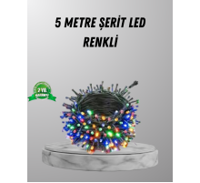 Siyah Kablolu LED Dekor Işık – 50 Ampullü, 8 Farklı Işık Modu, Suya Dayanıklı Tasarım