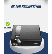 Full HD Projeksiyon – HDMI/USB Girişli, Kumandalı, Eğitim ve Sunum İçin İdeal