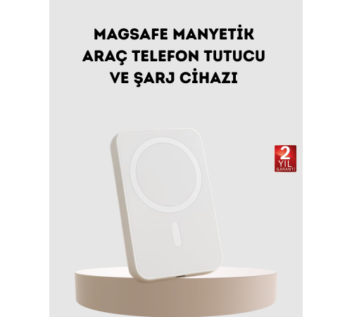 5000mAh Manyetik Powerbank – iPhone Serisi İçin Taşınabilir Kablosuz Şarj Cihazı