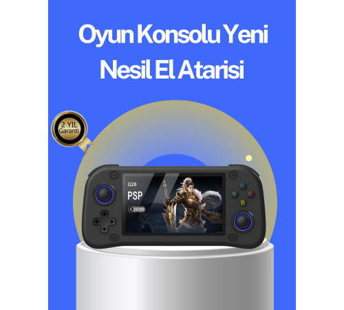 4.3” HD Ekranlı El Konsolu 64GB Hafıza Kartı ve 10000 Yüklü Oyun