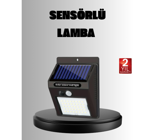 Solar LED Bahçe Aydınlatma – Hareket Sensörlü, Güneş Paneliyle Şarj Olan, IP65 Dayanıklı