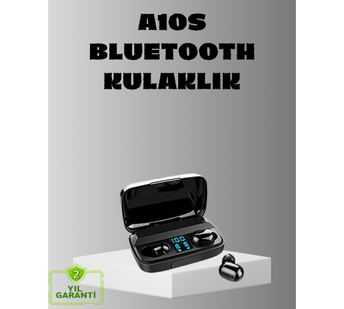 TWS A10s Bluetooth 5.0 Kulaklık – Yüksek Ses Kalitesi, Ergonomik, Uzun Pil Ömürlü