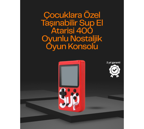 3 İnç Ekranlı Klasik Oyunlu El Konsolu