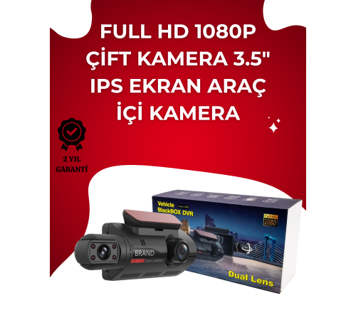 Otomatik Kayıtlı Full HD Araç Kamerası – Döngüsel Kayıt ve Hareket Algılama