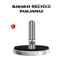 Modern Otomatik Baharat Öğütücü Seti – Pilli, Paslanmaz Çelik, LED Aydınlatmalı