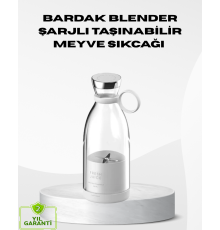 USB Şarjlı Kablosuz Blender – Taşınabilir, Kompakt ve Çevre Dostu Meyve Sıkıcı