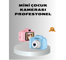 8MP Mini Çocuk Fotoğraf Makinesi – Pembe Ses Kaydı Özellikli