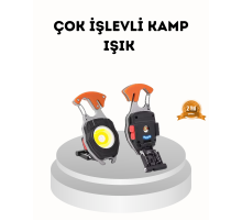 Şarj Edilebilir Çok Amaçlı Mini Fener – Güvenlik Düdüklü, Kompakt ve Hafif Tasarım