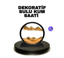 Şeffaf Dekoratif Kum Saati – Dayanıklı Gövde, Minimalist Stil, Masa ve Vitrin Aksesuarı
