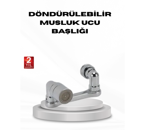 1080 Derece Musluk Aparatı – Tüm Lavabolara Uygun Esnek Başlık ve Su Akış Kontrolü