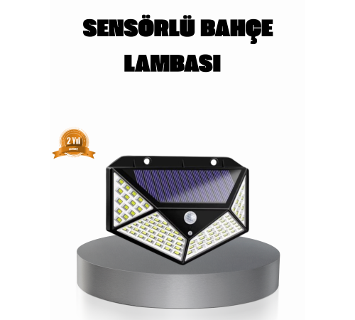 Solar Güçlü 100 LED Bahçe Lambası – Enerji Tasarruflu, Suya Dayanıklı ve Geniş Açılı Işık