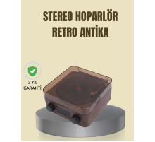 Saatli Gece Işıklı Hoparlör – Modern ve Vintage Tasarım