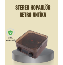 Saatli Gece Işıklı Hoparlör – Modern ve Vintage Tasarım