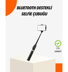 Bluetooth’lu Işıklı Selfie Çubuğu – Katlanabilir, 130 cm