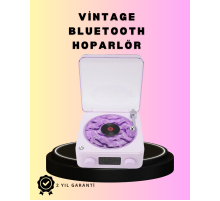 Bluetooth Retro Pikap Hoparlör – Projektörlü Gece Lambası