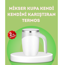 Elektrikli Otomatik Karıştırıcı Kupa – 304 Paslanmaz, USB Şarjlı, Taşınabilir