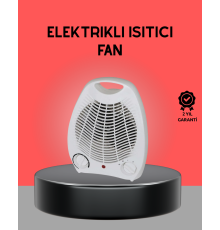 Mini Elektrikli Isıtıcı 2000W – Termostatlı Fanlı Isıtma, Taşınabilir Tasarım