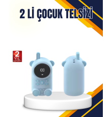 Çocuk ve Bebek Telsizi – 22 Kanal, VOX Modu, USB Şarjlı, Renkli Ekran