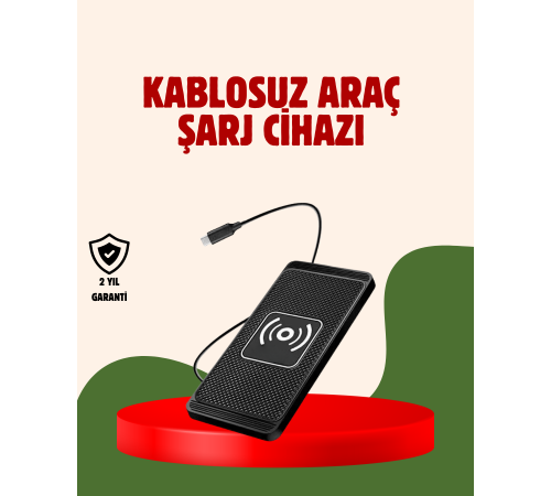 Kablosuz Manyetik Araç Şarj Pedi – Hızlı, Güvenli, Isınma Korumalı Tasarım