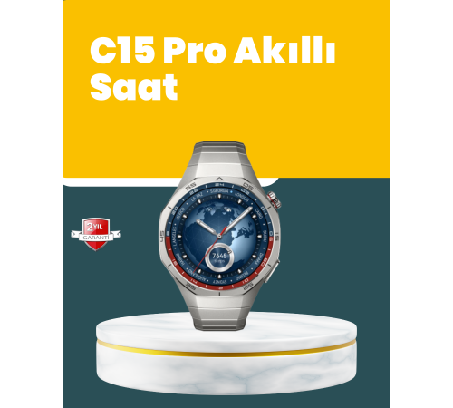 Akıllı Saat Nabız Ölçer, Adım Sayar ve Uyku Takip Özellikli