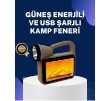 Solar Alev Lambası – Kamp, Bahçe ve Dış Mekan İçin