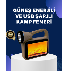 Solar Alev Lambası – Kamp, Bahçe ve Dış Mekan İçin