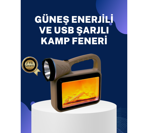 Solar Alev Lambası – Kamp, Bahçe ve Dış Mekan İçin