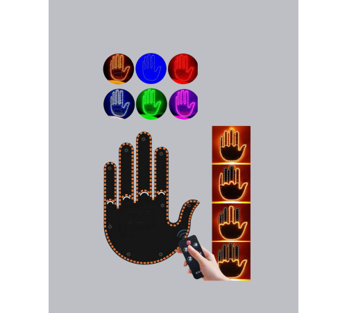 176 LED’li Amber Trafik Uyumlu Sinyal Işığı – El Hareketiyle Kontrol