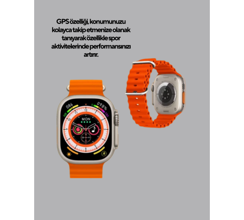 Kordonlu Akıllı Saat – Sesli Görüşme, GPS, Nabız ve Uyku Takibi