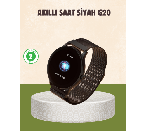 G20 Mini Akıllı Saat – Sağlık Takibi, Uzun Pil Ömrü, Dokunmatik Renkli Ekran