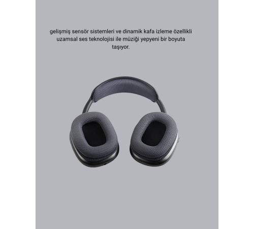 Bluetooth 5.0 Kulak Üstü Kulaklık – Gürültü Engelleme, Uzamsal Ses, Hızlı Şarj