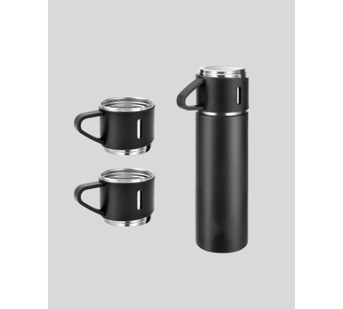 Paslanmaz Çelik 500 ml Termos Seti – 8 Saat Isı Koruma, Vakumlu, Sızdırmaz ve Taşınabilir