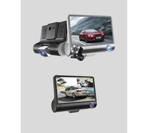 Full HD Araç Kamerası 3’lü 4.0” Ekranlı ve HDR Gece Görüşlü