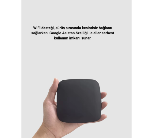 Android Auto Kablosuz Adaptör Bluetooth 5.0 ve 5.8GHz WiFi Destekli