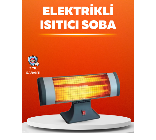 Sessiz Çalışan Quartz Tüp Infrared Isıtıcı 1800W
