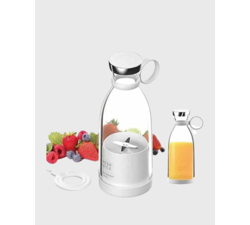 Şarjlı Portatif Blender – Gıda Sınıfı Malzeme, 10 Kullanımlık Pil, Mini Boy ve Hafif Tasarım